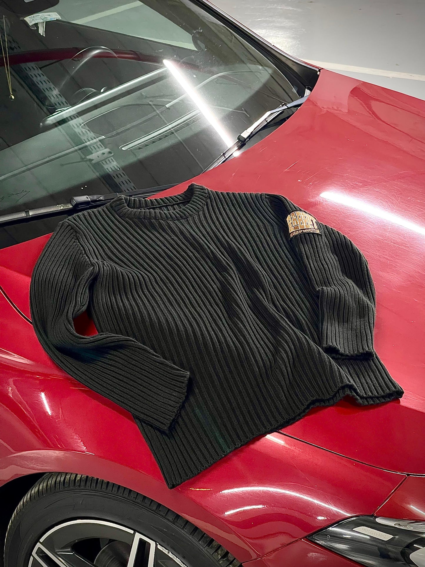 Rabbit black knit sweater