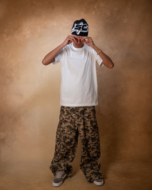 CARGO PANTS-DIGI CAMO (BEIGE)