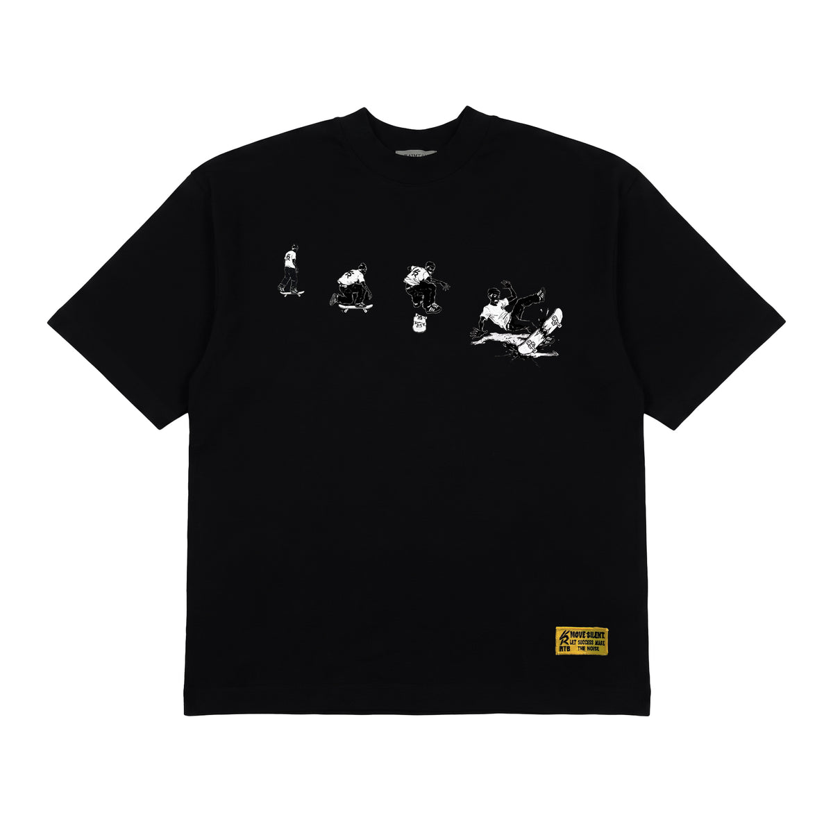 Rabbit Black skate T-shirt