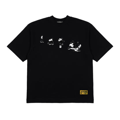 Rabbit Black skate T-shirt