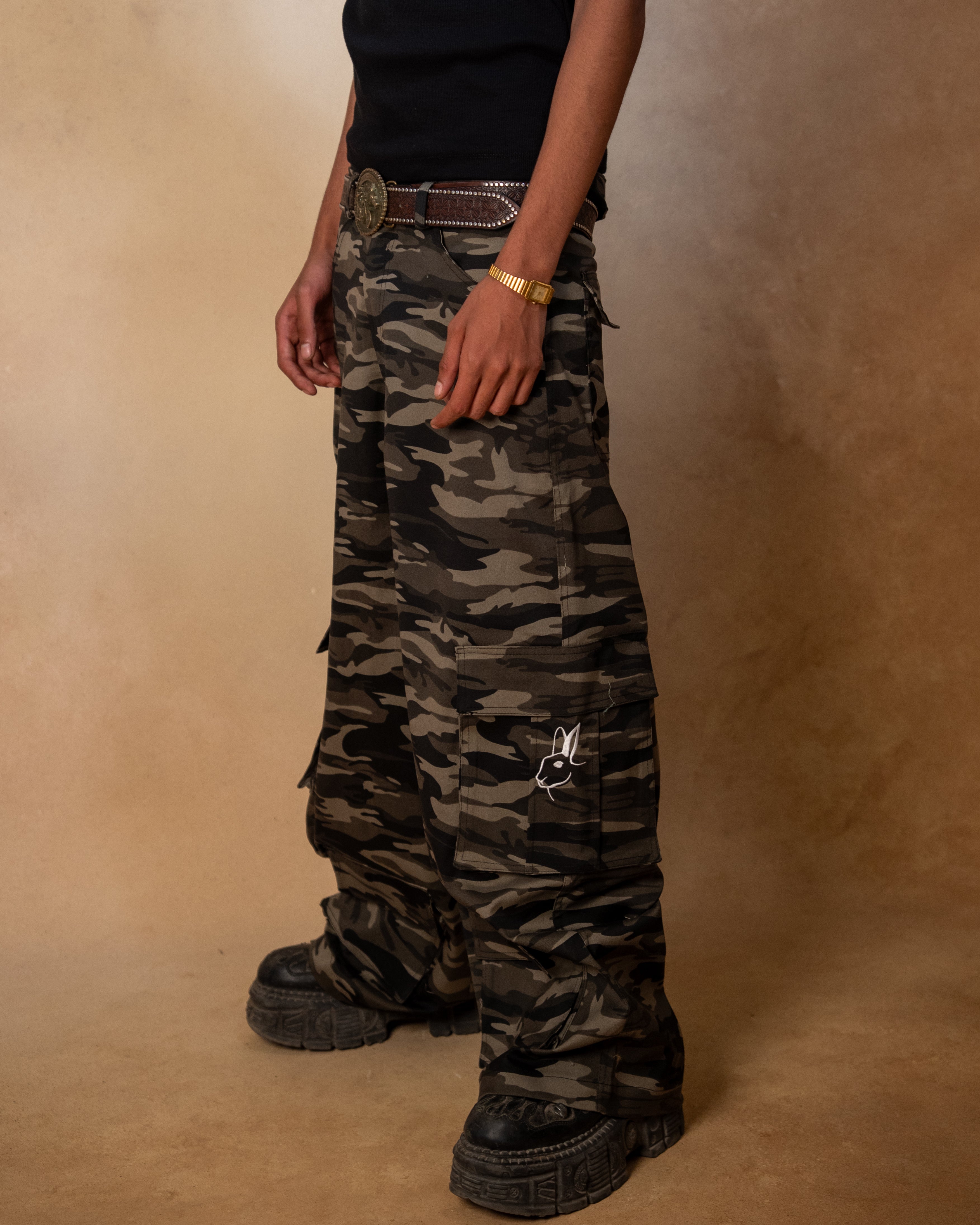 CARGO PANT - CAMO – RABBITCLOTH
