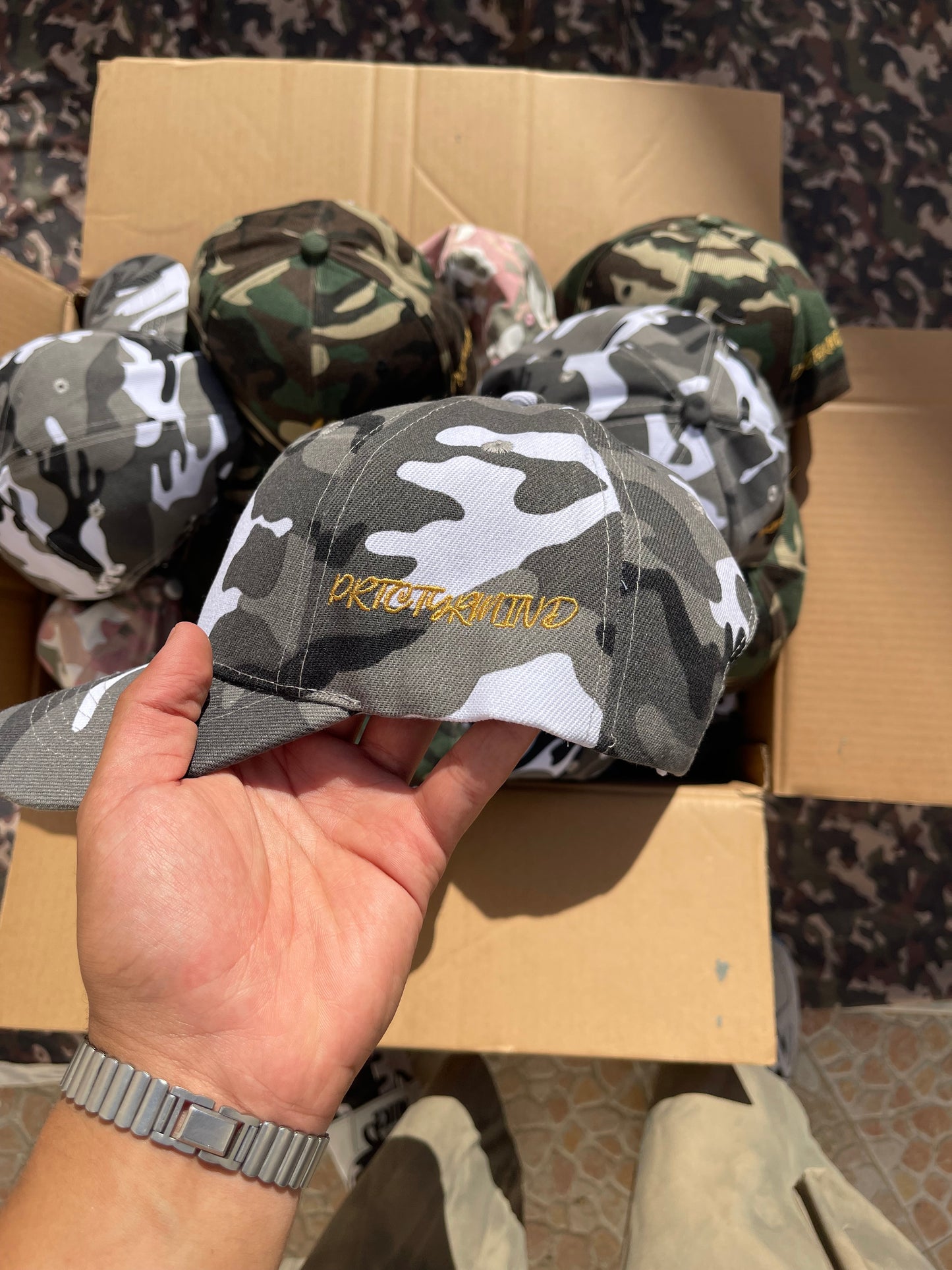 Rabbit camo cap