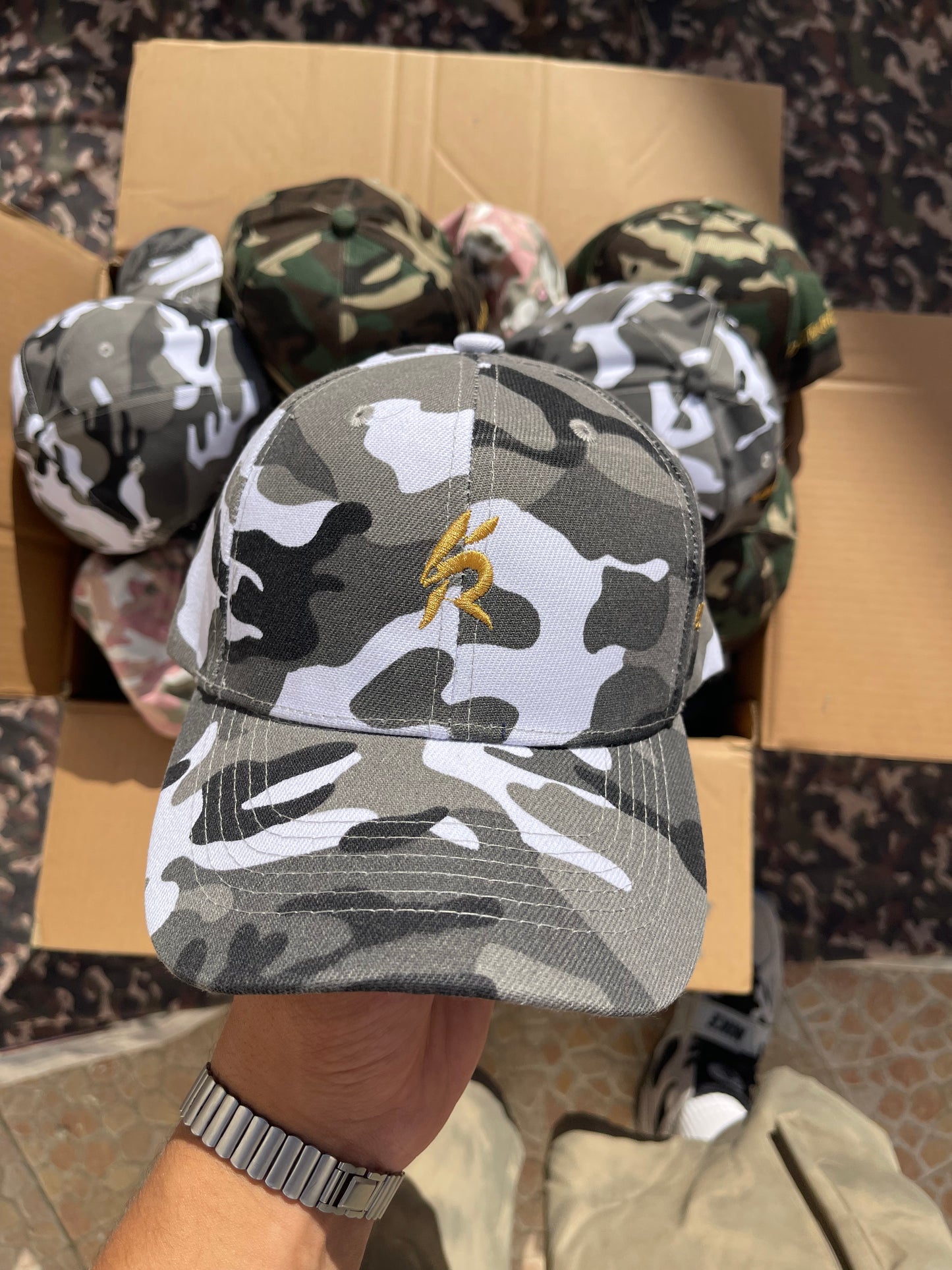 Rabbit camo cap