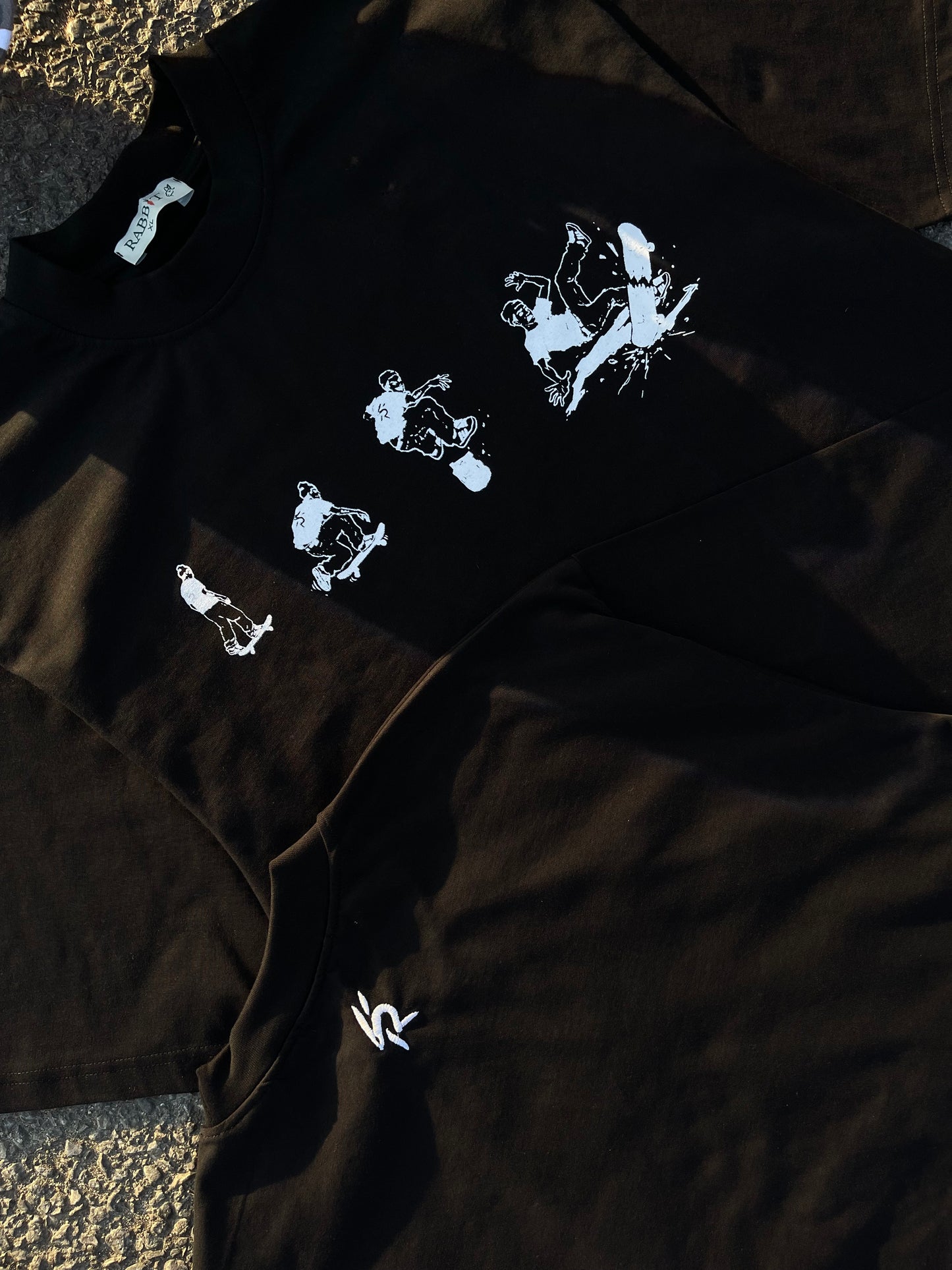 Rabbit Black skate T-shirt