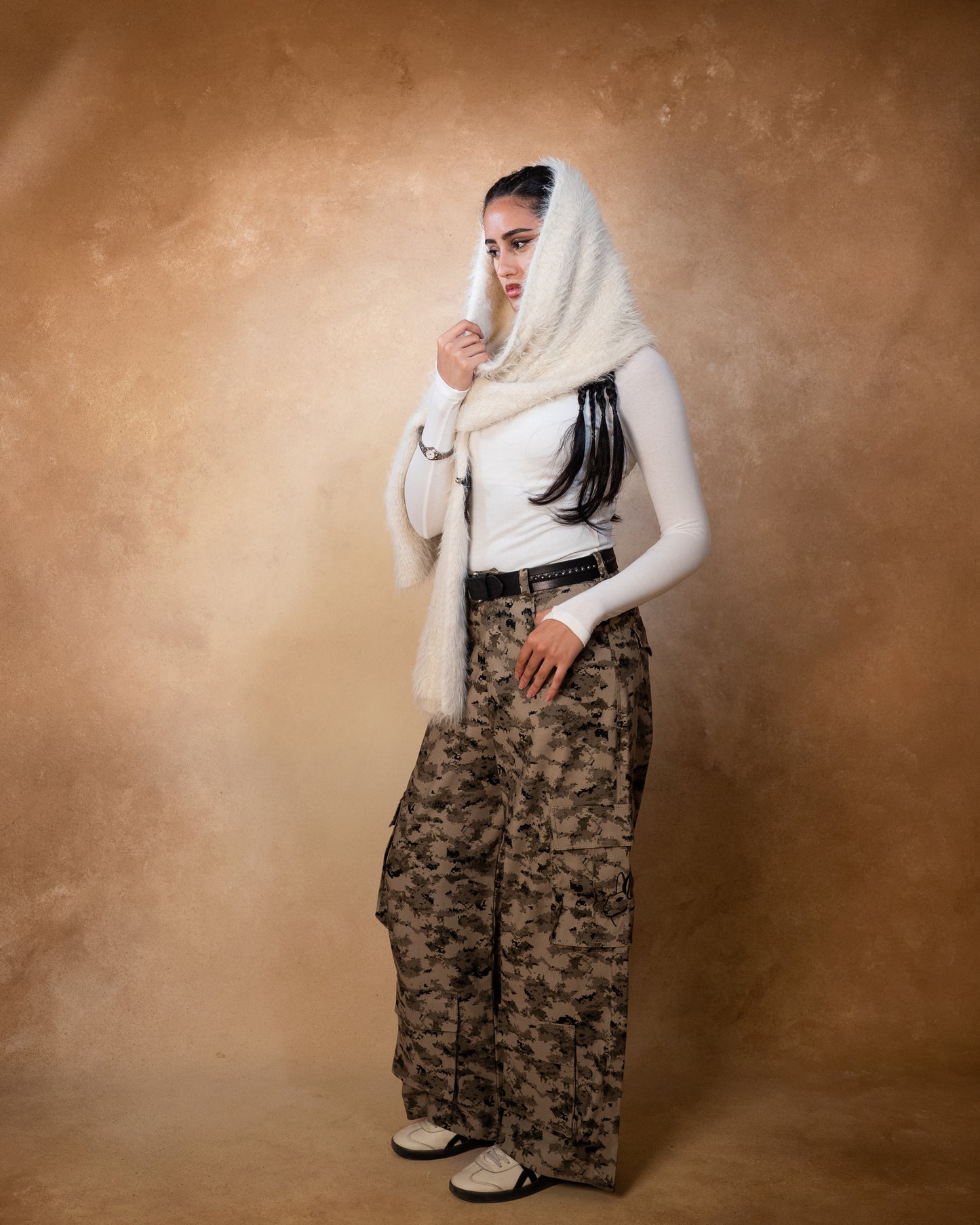 CARGO PANTS-DIGI CAMO (BEIGE)