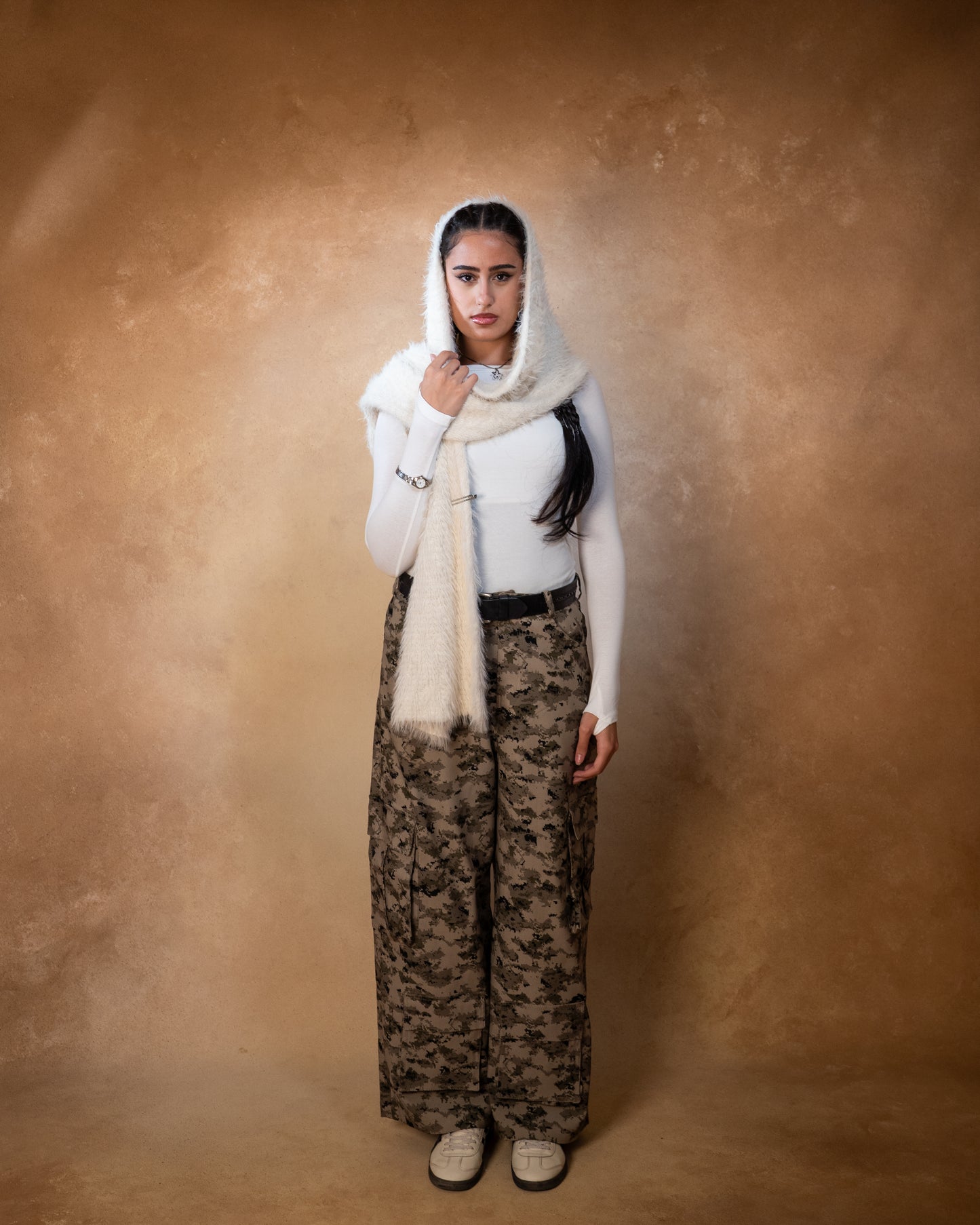 CARGO PANTS-DIGI CAMO (BEIGE)