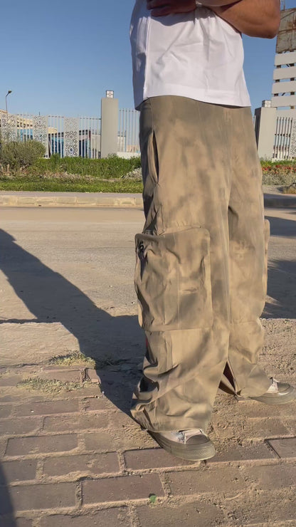 Dirty cargo pants (beige)